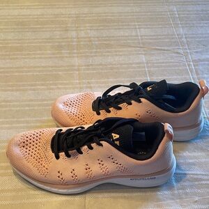 NWOT APL Women's Athletic Shoes in Coral and Black